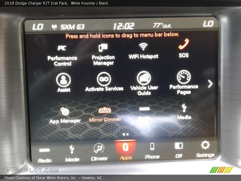 White Knuckle / Black 2018 Dodge Charger R/T Scat Pack