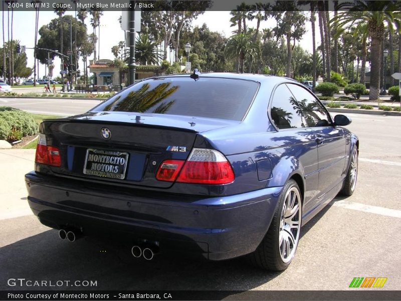 Mystic Blue Metallic / Black 2004 BMW M3 Coupe