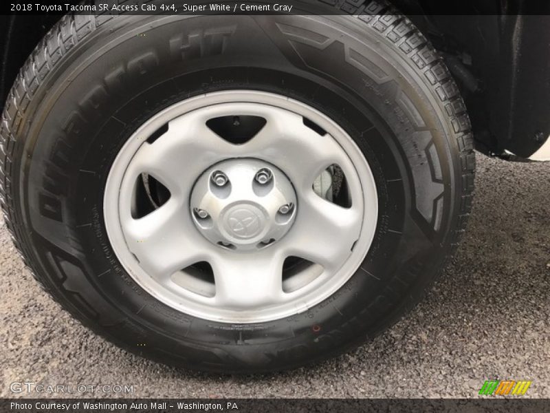 Super White / Cement Gray 2018 Toyota Tacoma SR Access Cab 4x4