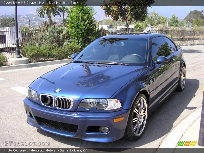 Mystic Blue Metallic / Black 2004 BMW M3 Coupe