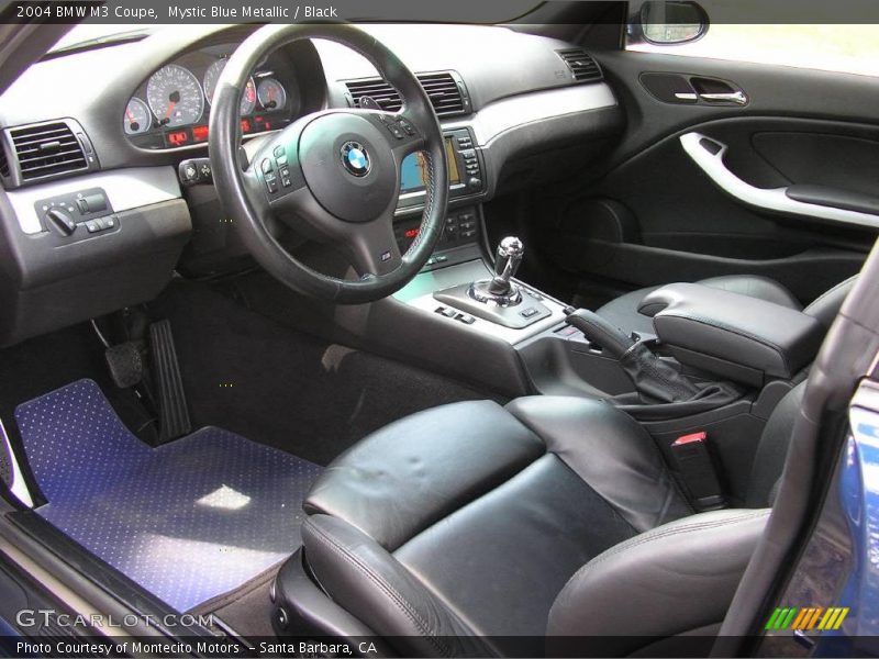 Mystic Blue Metallic / Black 2004 BMW M3 Coupe
