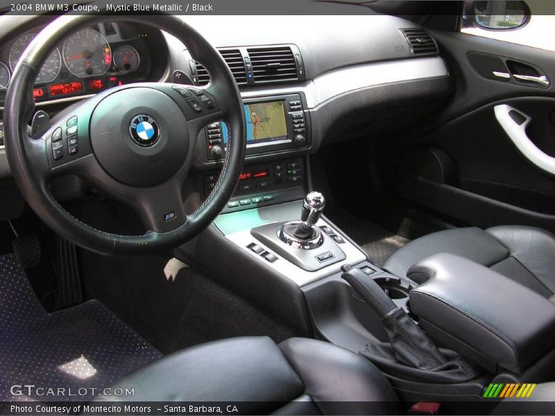 Mystic Blue Metallic / Black 2004 BMW M3 Coupe