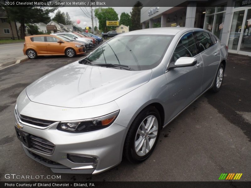 Silver Ice Metallic / Jet Black 2016 Chevrolet Malibu LT