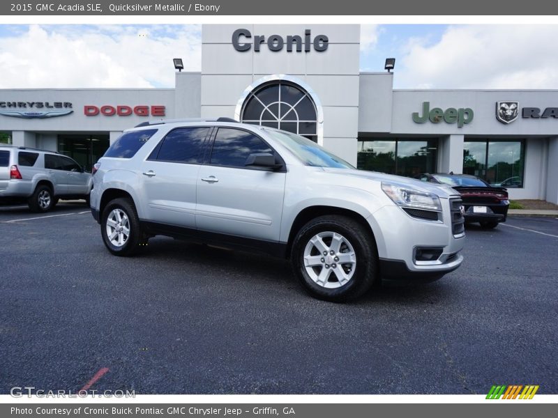 Quicksilver Metallic / Ebony 2015 GMC Acadia SLE
