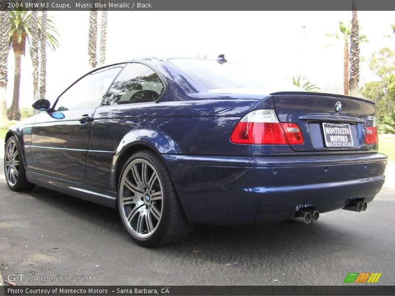 Mystic Blue Metallic / Black 2004 BMW M3 Coupe