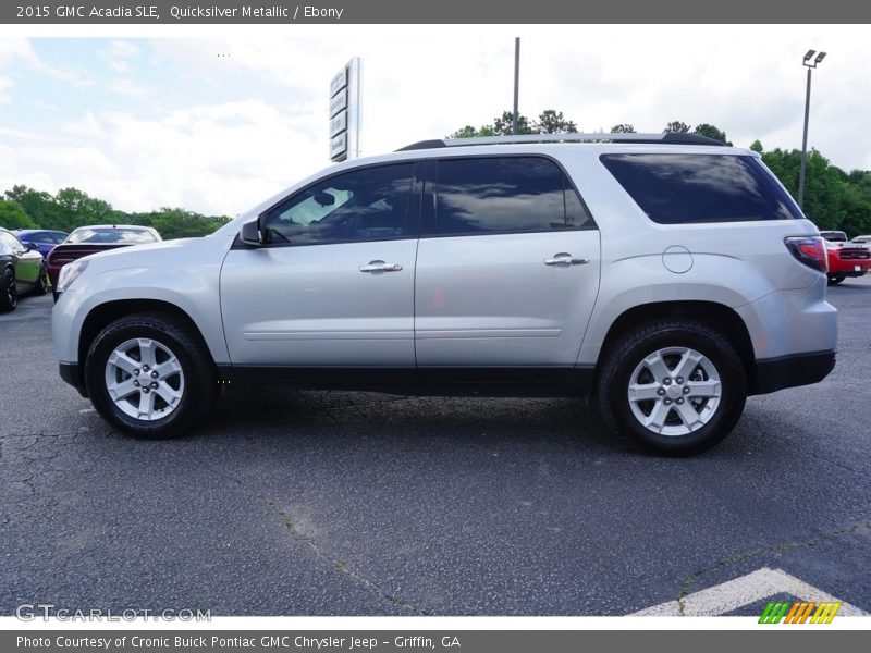 Quicksilver Metallic / Ebony 2015 GMC Acadia SLE