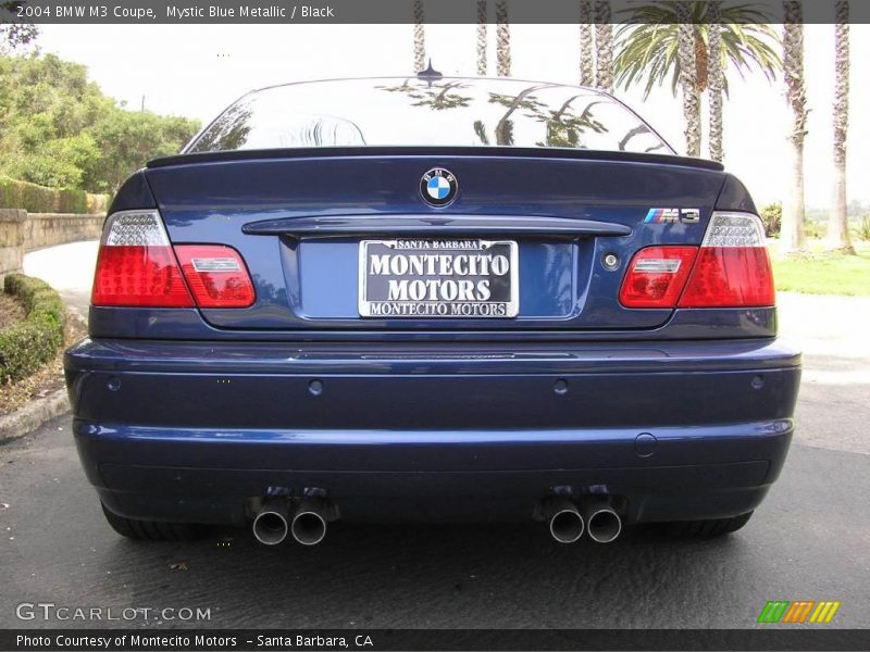Mystic Blue Metallic / Black 2004 BMW M3 Coupe