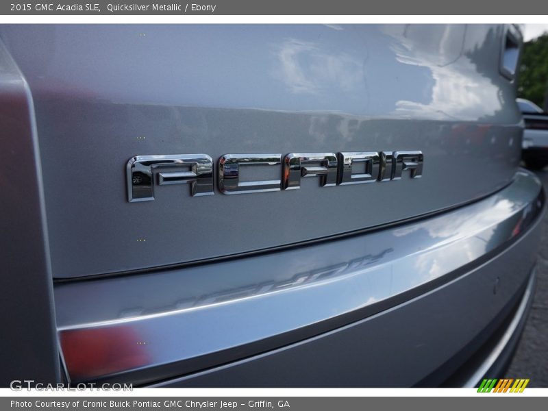 Quicksilver Metallic / Ebony 2015 GMC Acadia SLE