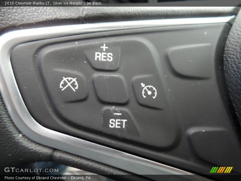 Silver Ice Metallic / Jet Black 2016 Chevrolet Malibu LT
