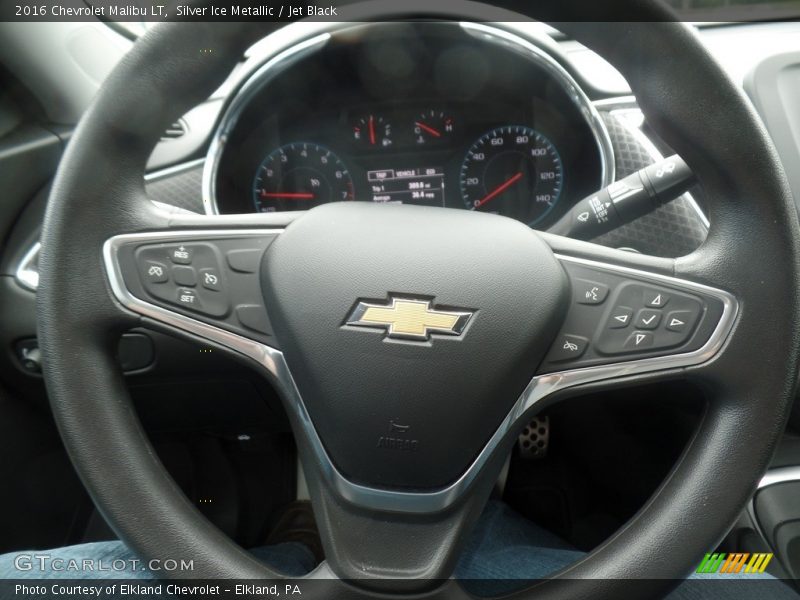 Silver Ice Metallic / Jet Black 2016 Chevrolet Malibu LT