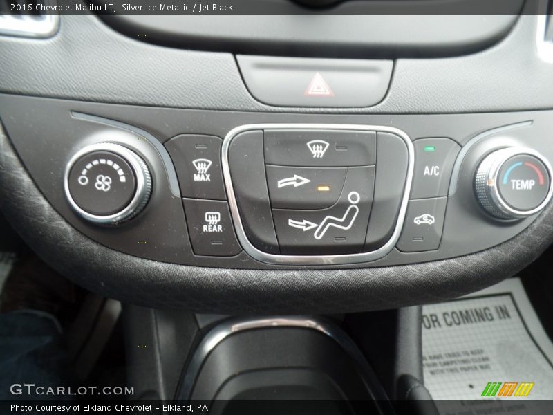Silver Ice Metallic / Jet Black 2016 Chevrolet Malibu LT