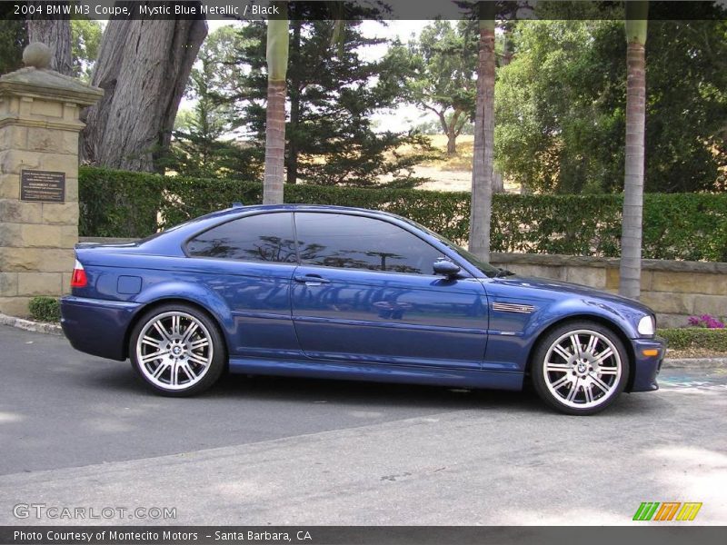 Mystic Blue Metallic / Black 2004 BMW M3 Coupe