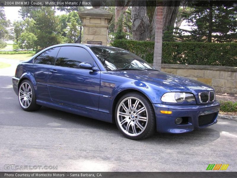 Mystic Blue Metallic / Black 2004 BMW M3 Coupe