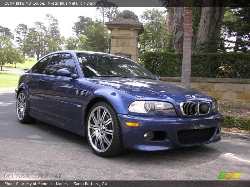 Mystic Blue Metallic / Black 2004 BMW M3 Coupe