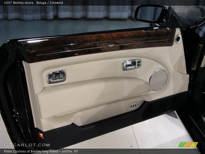 2007 Bentley Azure in Beluga/Cotswold Pinstripe / Cotswold /Beluga/Burr Walnut Veneer, Interior Drivers Door - 2007 Bentley Azure 