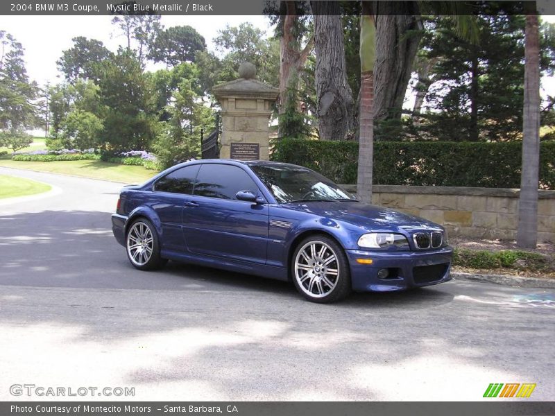Mystic Blue Metallic / Black 2004 BMW M3 Coupe