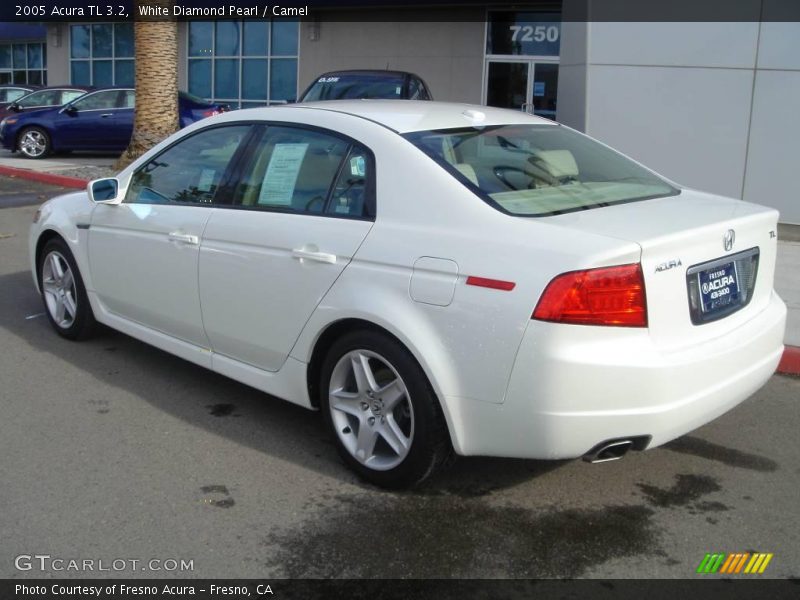 White Diamond Pearl / Camel 2005 Acura TL 3.2
