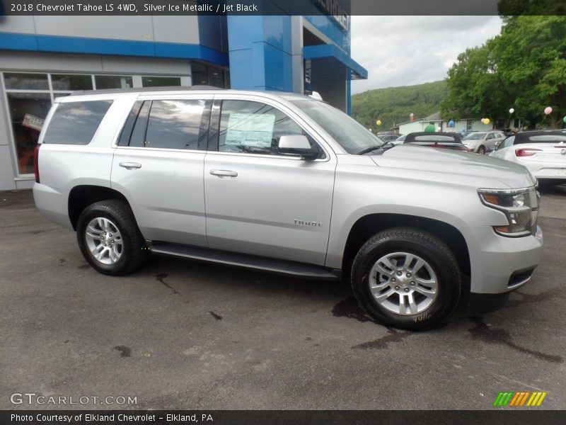 Silver Ice Metallic / Jet Black 2018 Chevrolet Tahoe LS 4WD