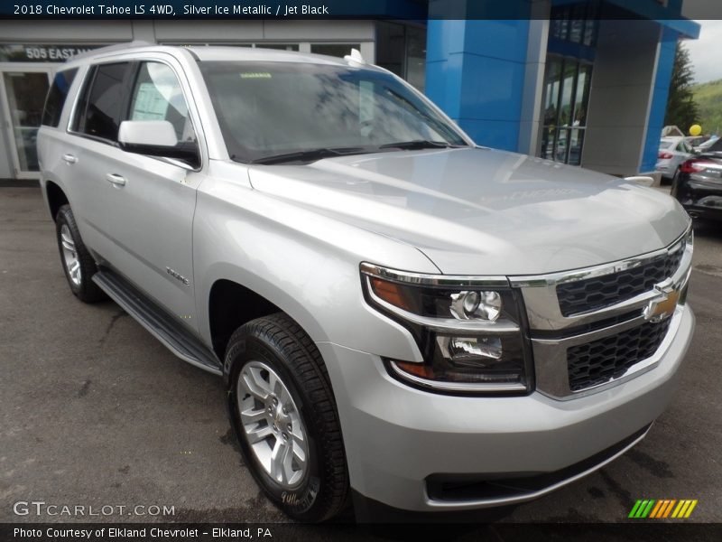 Silver Ice Metallic / Jet Black 2018 Chevrolet Tahoe LS 4WD
