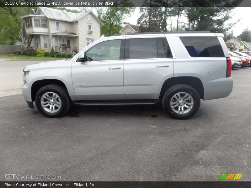 Silver Ice Metallic / Jet Black 2018 Chevrolet Tahoe LS 4WD