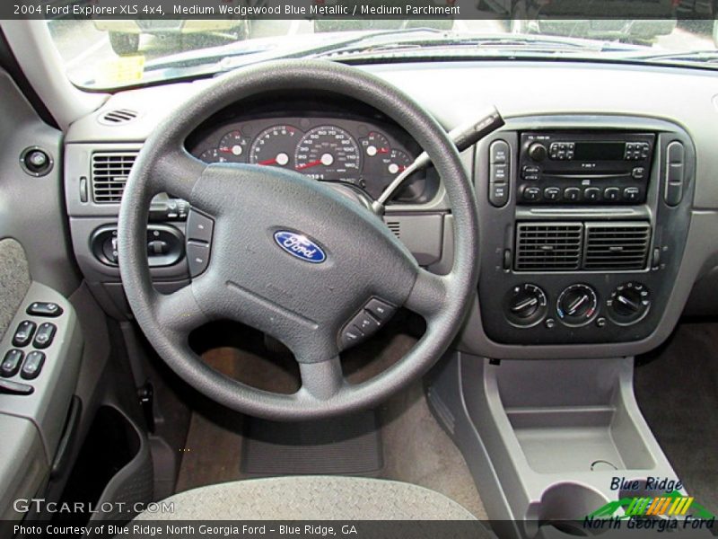 Medium Wedgewood Blue Metallic / Medium Parchment 2004 Ford Explorer XLS 4x4