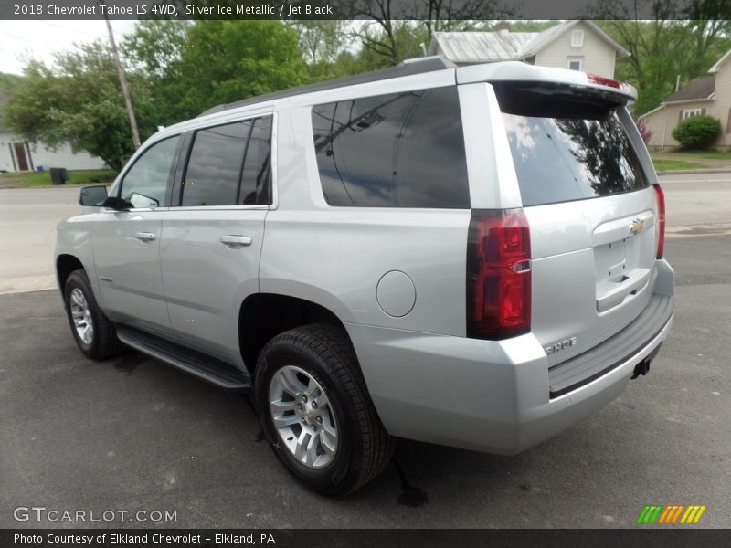 Silver Ice Metallic / Jet Black 2018 Chevrolet Tahoe LS 4WD