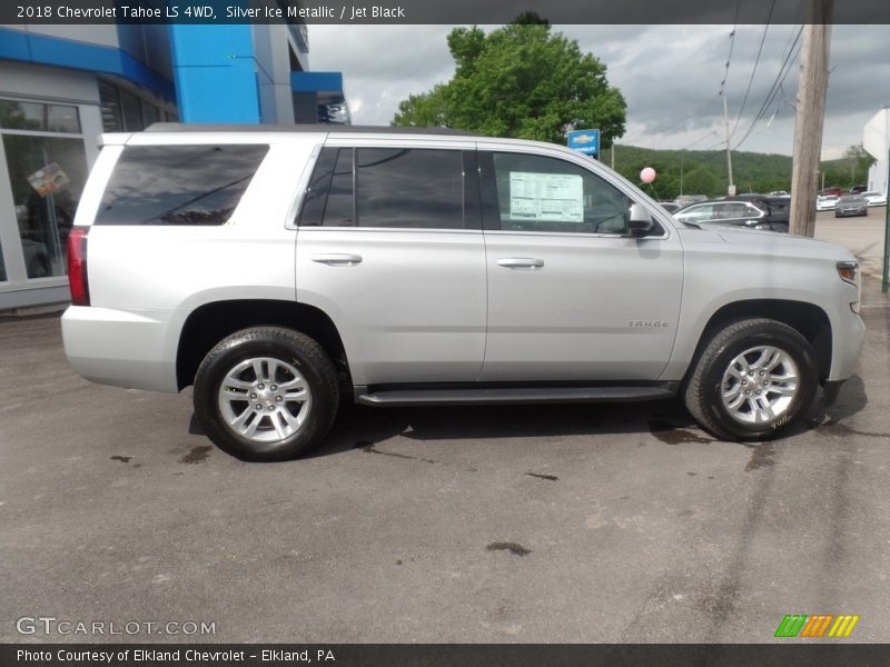 Silver Ice Metallic / Jet Black 2018 Chevrolet Tahoe LS 4WD