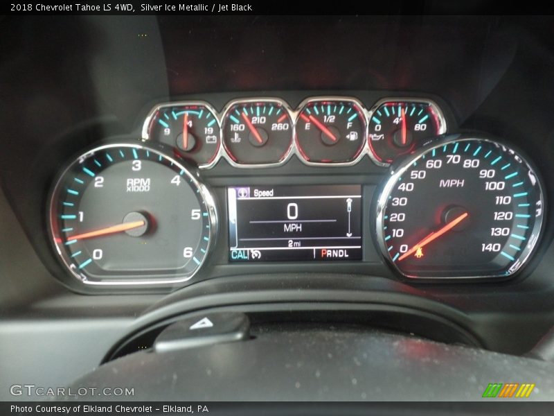 Silver Ice Metallic / Jet Black 2018 Chevrolet Tahoe LS 4WD