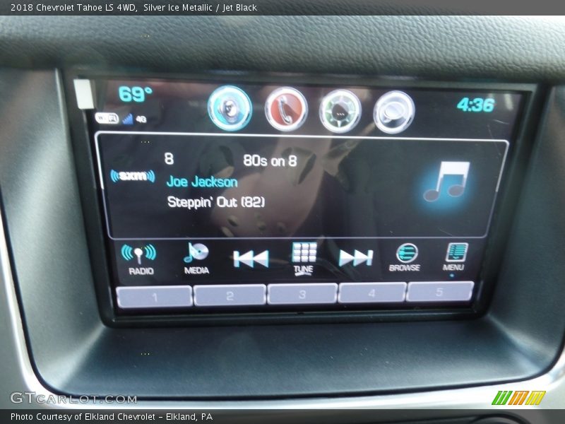 Silver Ice Metallic / Jet Black 2018 Chevrolet Tahoe LS 4WD