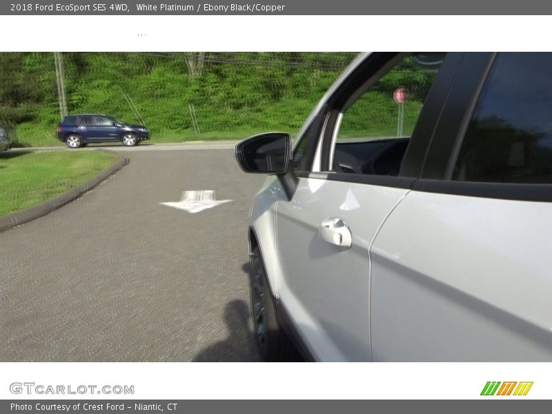 White Platinum / Ebony Black/Copper 2018 Ford EcoSport SES 4WD