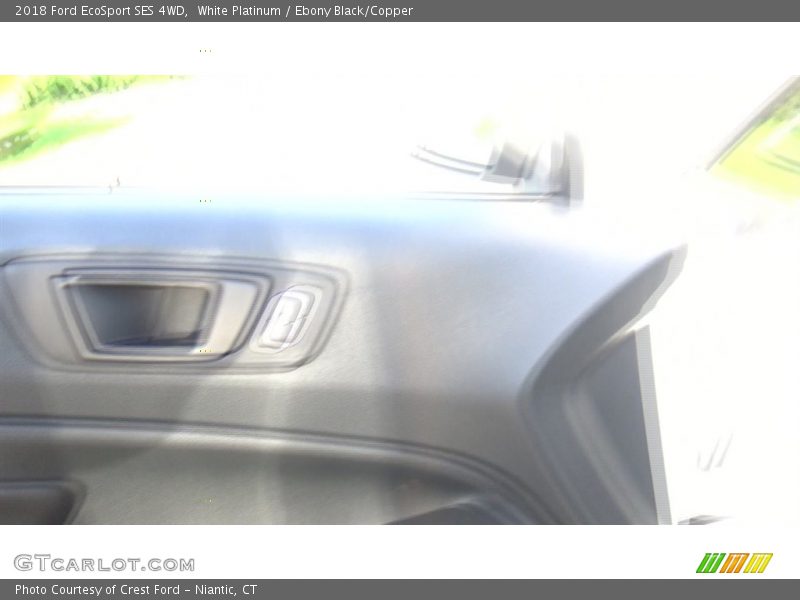 White Platinum / Ebony Black/Copper 2018 Ford EcoSport SES 4WD