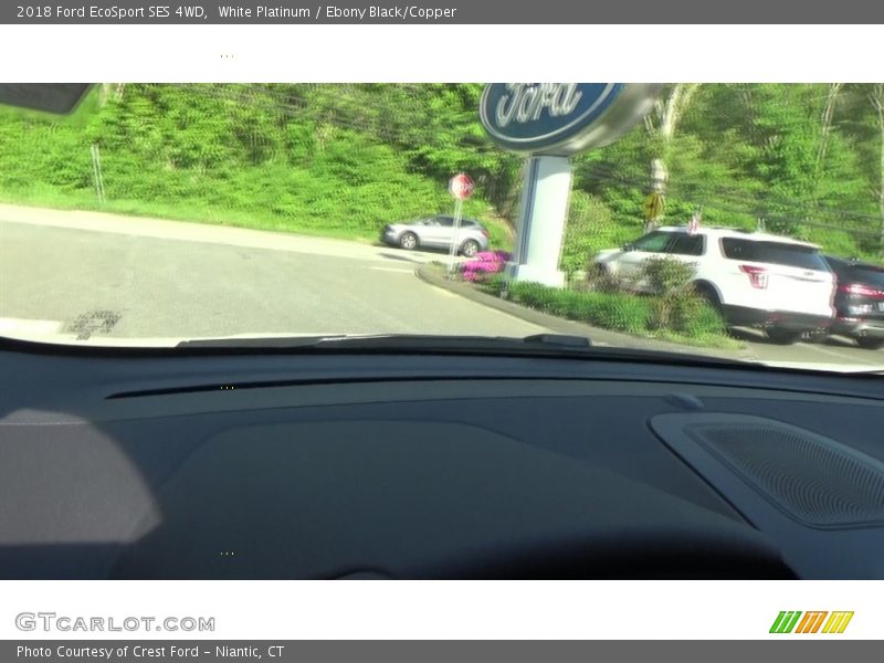 White Platinum / Ebony Black/Copper 2018 Ford EcoSport SES 4WD