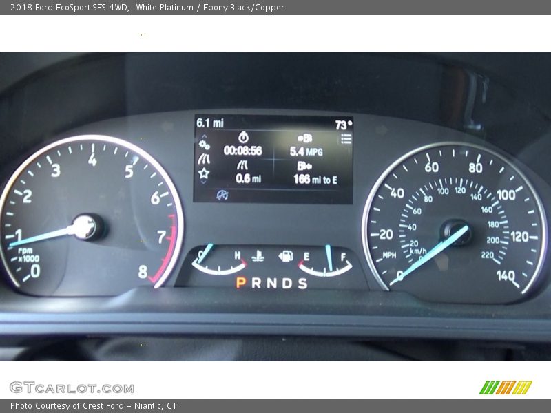 White Platinum / Ebony Black/Copper 2018 Ford EcoSport SES 4WD