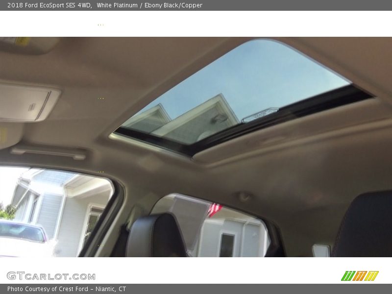 White Platinum / Ebony Black/Copper 2018 Ford EcoSport SES 4WD