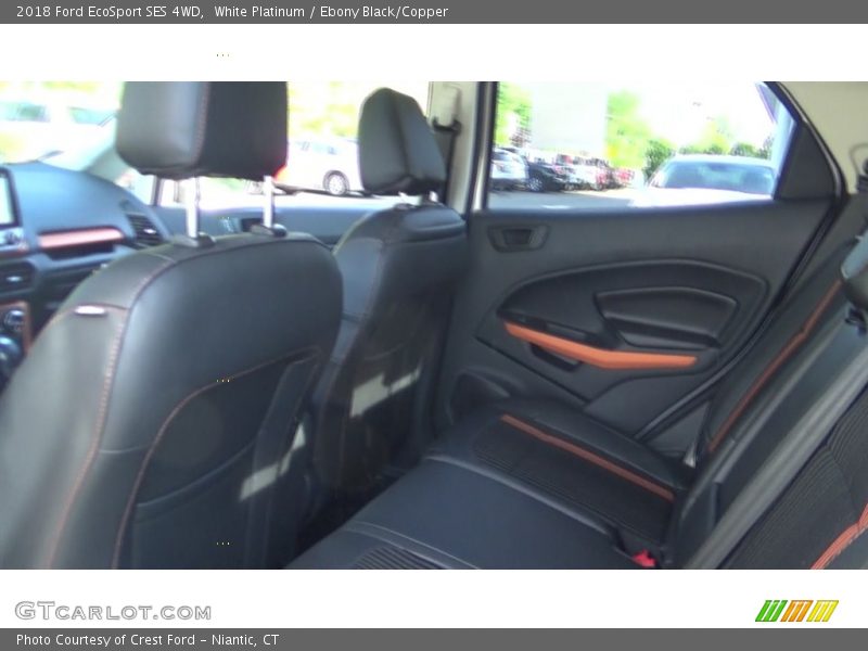 White Platinum / Ebony Black/Copper 2018 Ford EcoSport SES 4WD