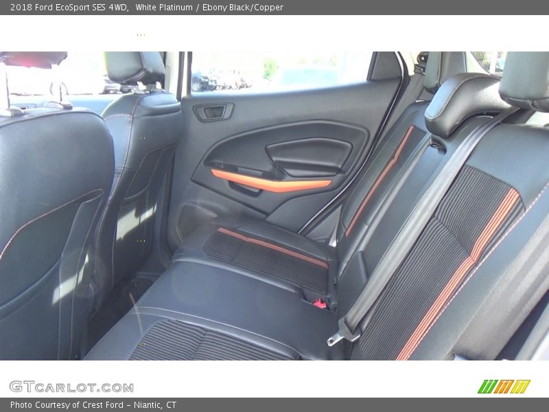 White Platinum / Ebony Black/Copper 2018 Ford EcoSport SES 4WD