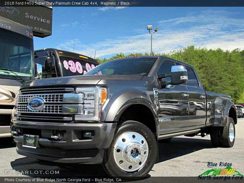 Magnetic / Black 2018 Ford F450 Super Duty Platinum Crew Cab 4x4