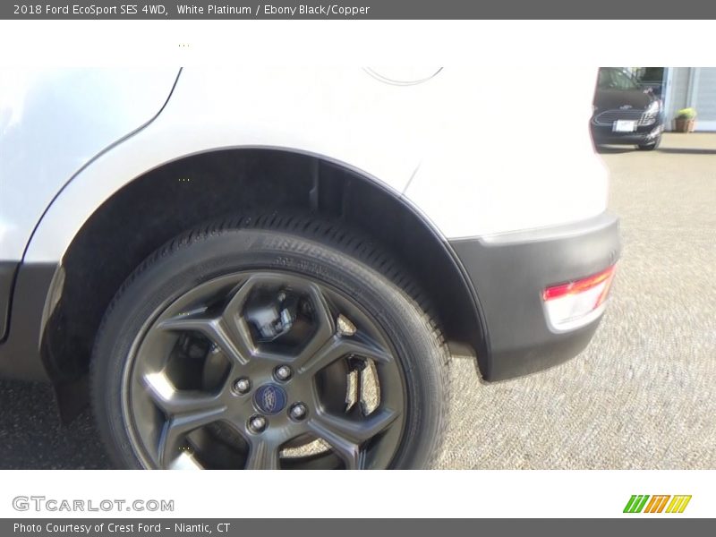 White Platinum / Ebony Black/Copper 2018 Ford EcoSport SES 4WD