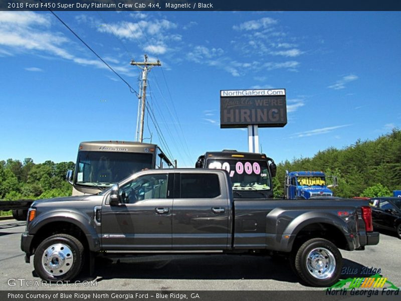 Magnetic / Black 2018 Ford F450 Super Duty Platinum Crew Cab 4x4
