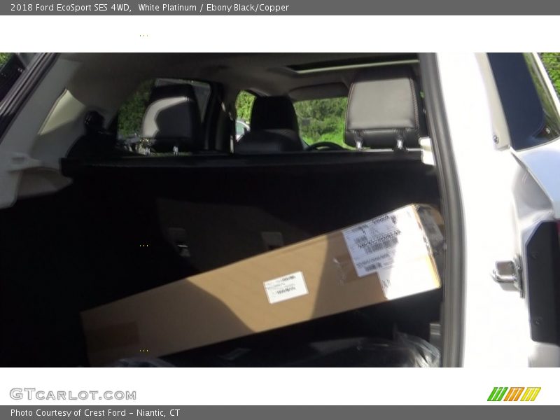 White Platinum / Ebony Black/Copper 2018 Ford EcoSport SES 4WD
