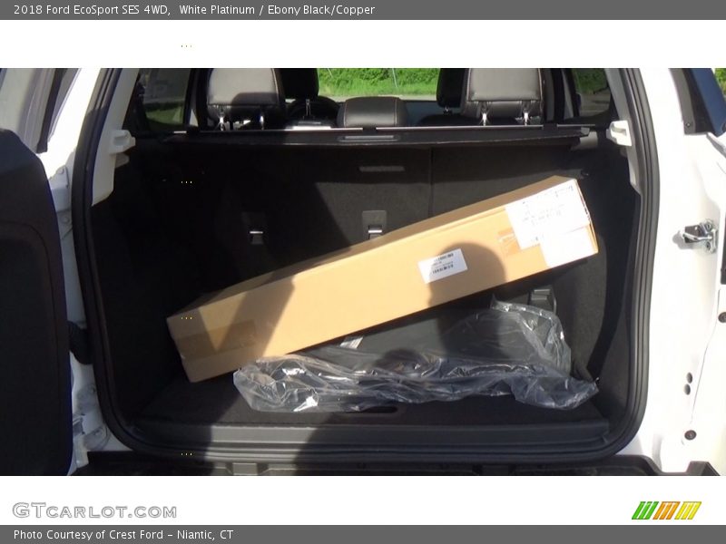 White Platinum / Ebony Black/Copper 2018 Ford EcoSport SES 4WD