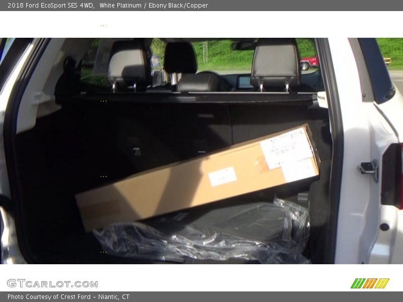 White Platinum / Ebony Black/Copper 2018 Ford EcoSport SES 4WD