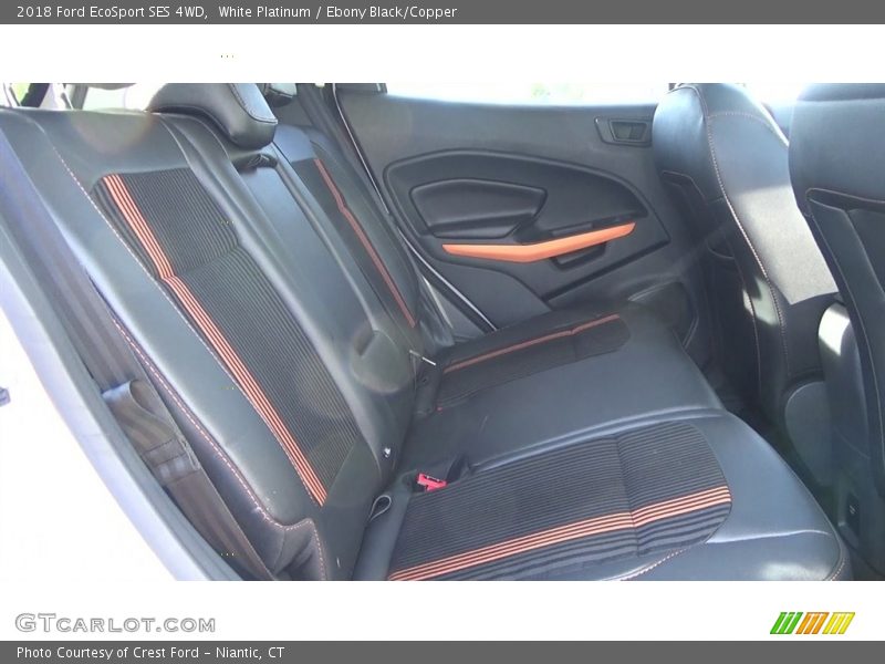 White Platinum / Ebony Black/Copper 2018 Ford EcoSport SES 4WD