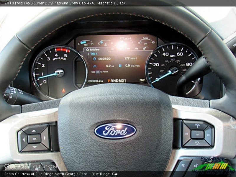 Magnetic / Black 2018 Ford F450 Super Duty Platinum Crew Cab 4x4