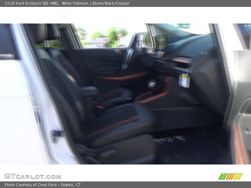 White Platinum / Ebony Black/Copper 2018 Ford EcoSport SES 4WD