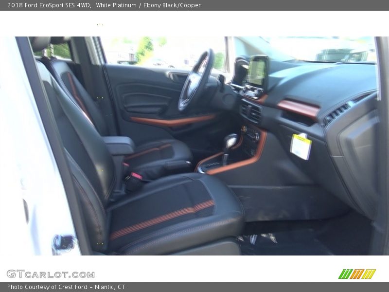 White Platinum / Ebony Black/Copper 2018 Ford EcoSport SES 4WD
