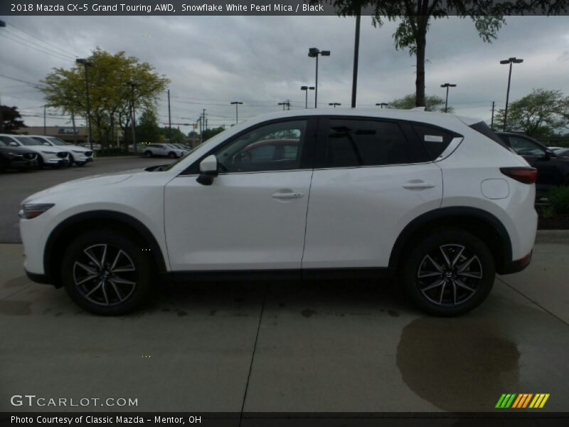 Snowflake White Pearl Mica / Black 2018 Mazda CX-5 Grand Touring AWD