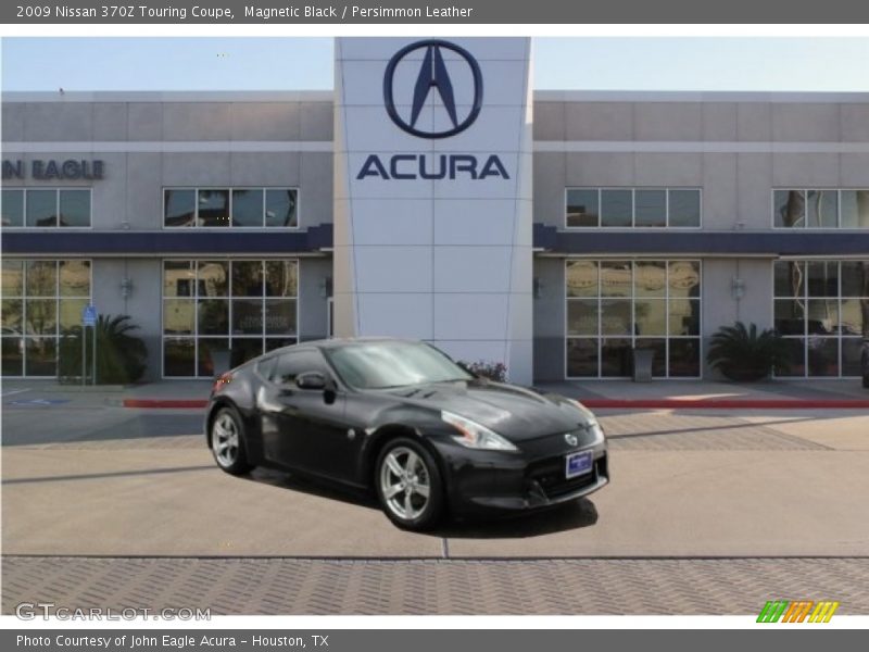 Magnetic Black / Persimmon Leather 2009 Nissan 370Z Touring Coupe
