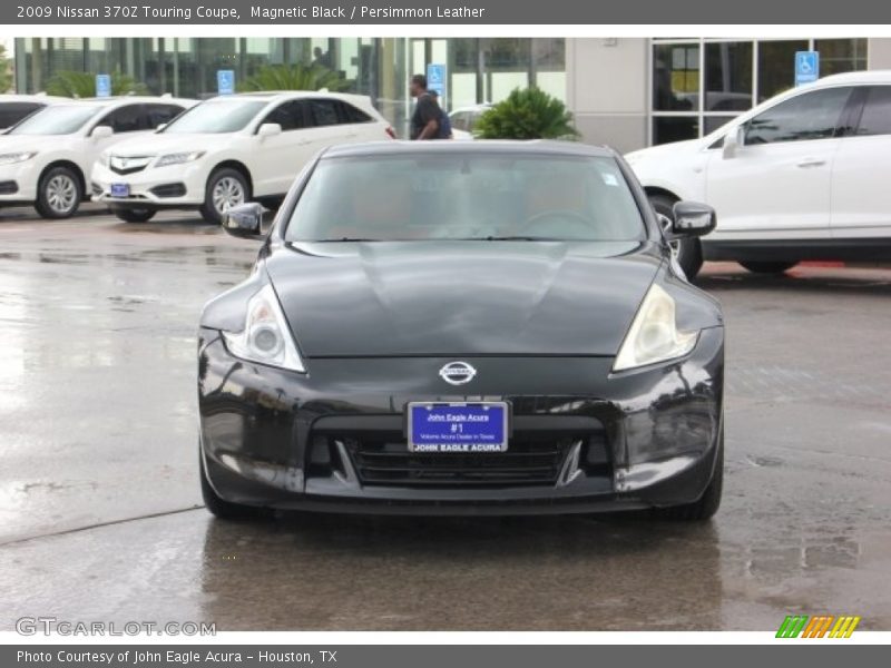 Magnetic Black / Persimmon Leather 2009 Nissan 370Z Touring Coupe