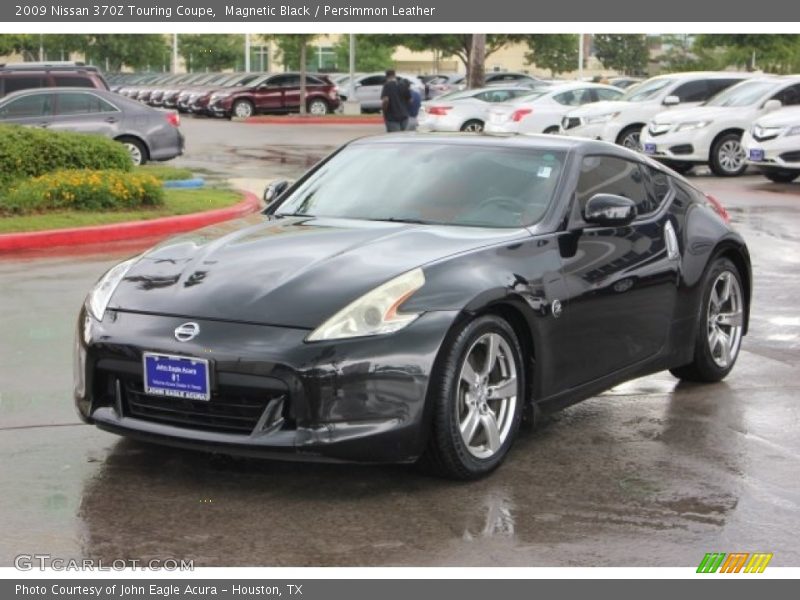 Magnetic Black / Persimmon Leather 2009 Nissan 370Z Touring Coupe